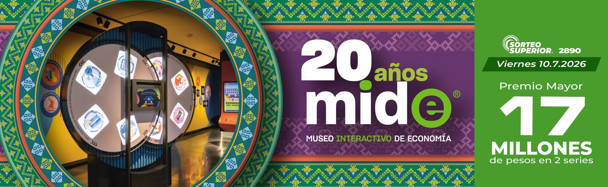 Banner del 20 aniversario del MIDE.